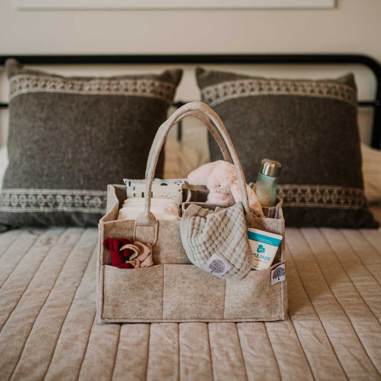 Diaper Caddy | Oatmeal