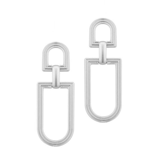 Hayes Earrings: SILVER