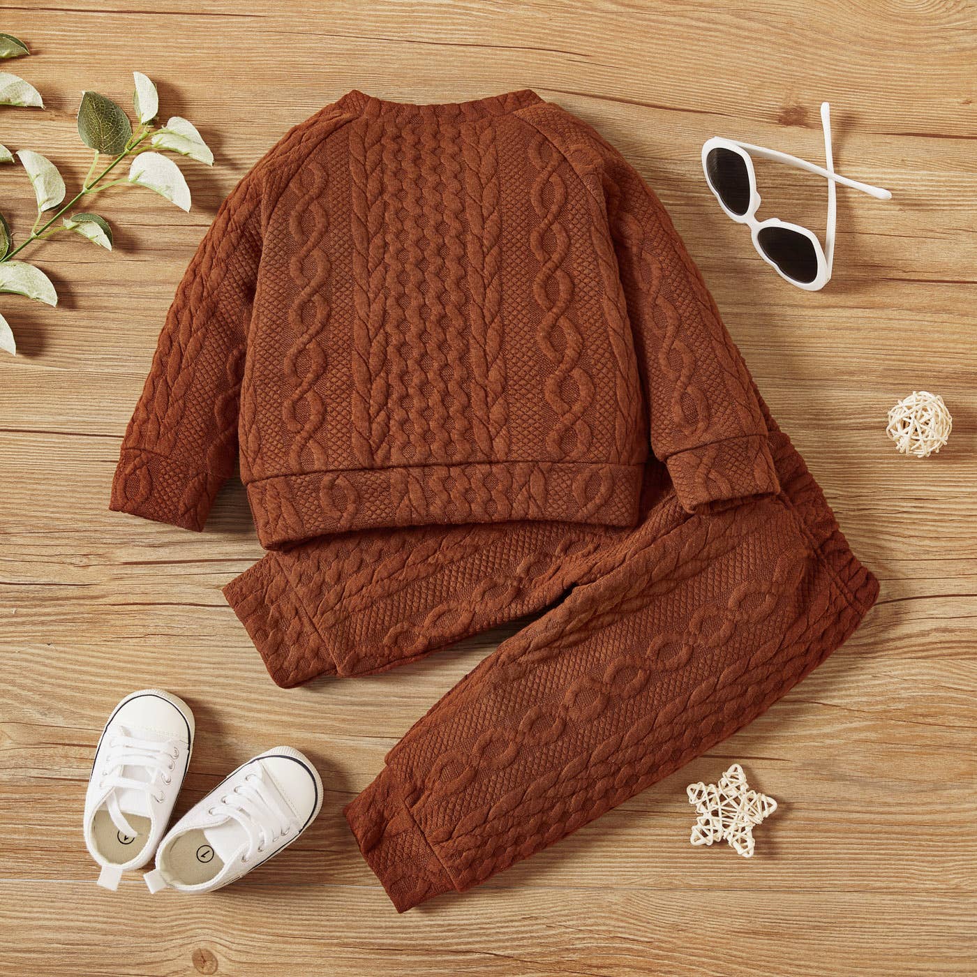 Kam Long-Sleeve Knit Set | Pink