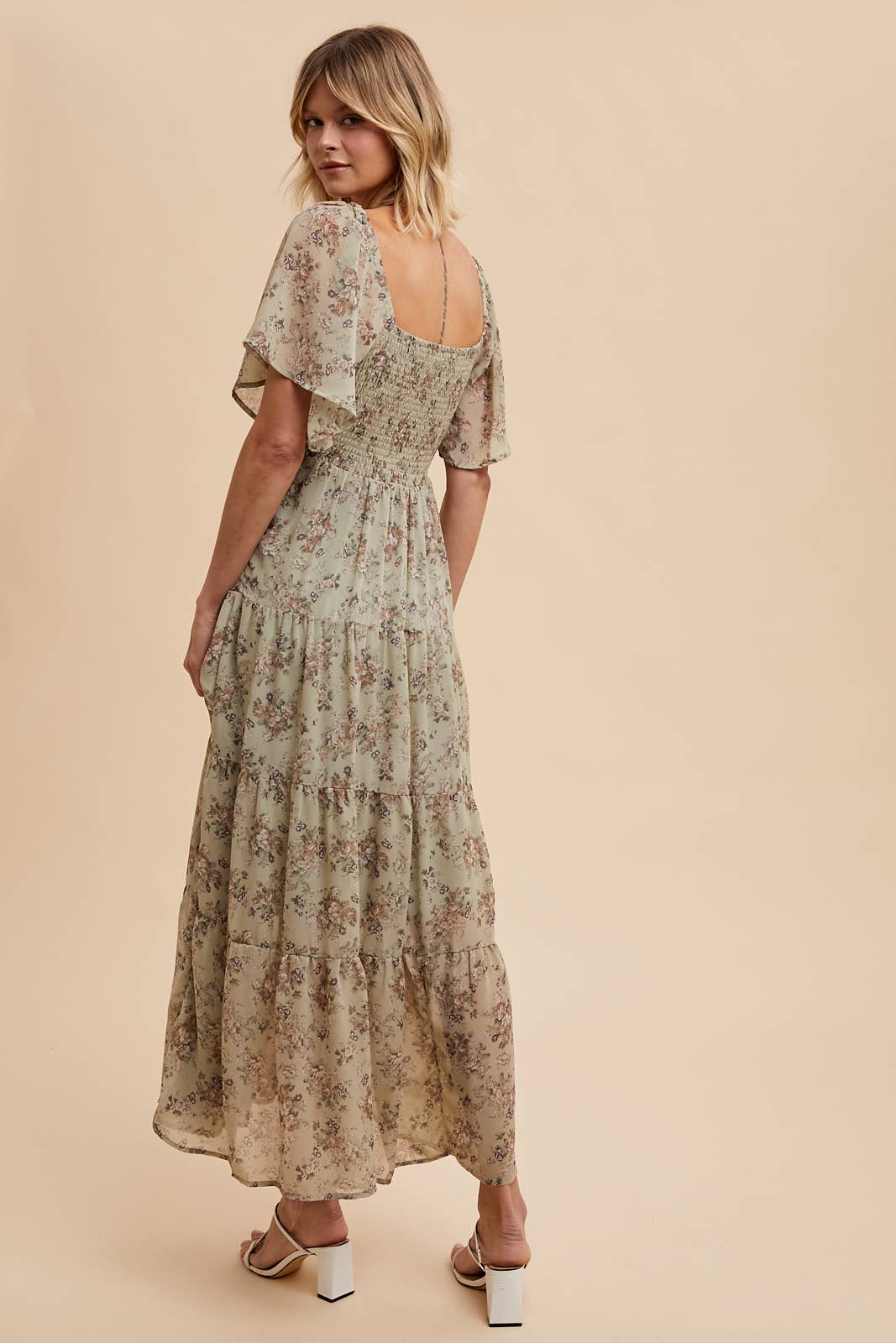 Delanie Ditsy Floral Maxi Dress
