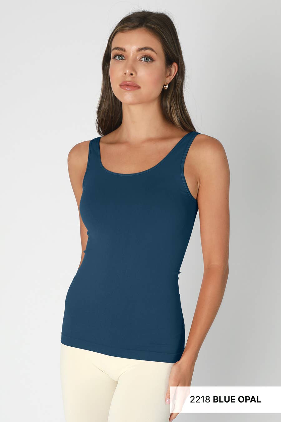 Plain Jersey Tank Top | White