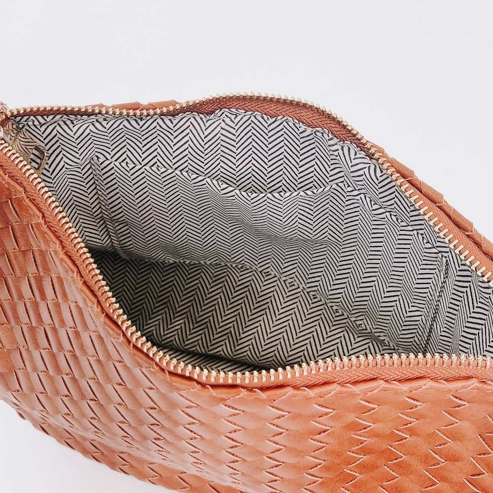 Romee Woven Saddle Bag | Black
