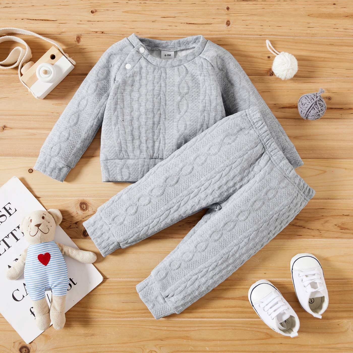 Kam Long-Sleeve Knit Set | Pink