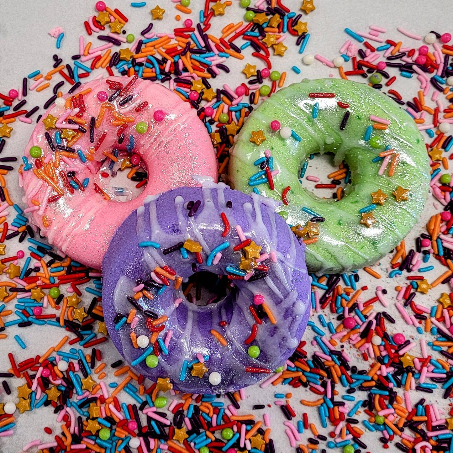 Donut Dream Bath Bombs: Strawberry