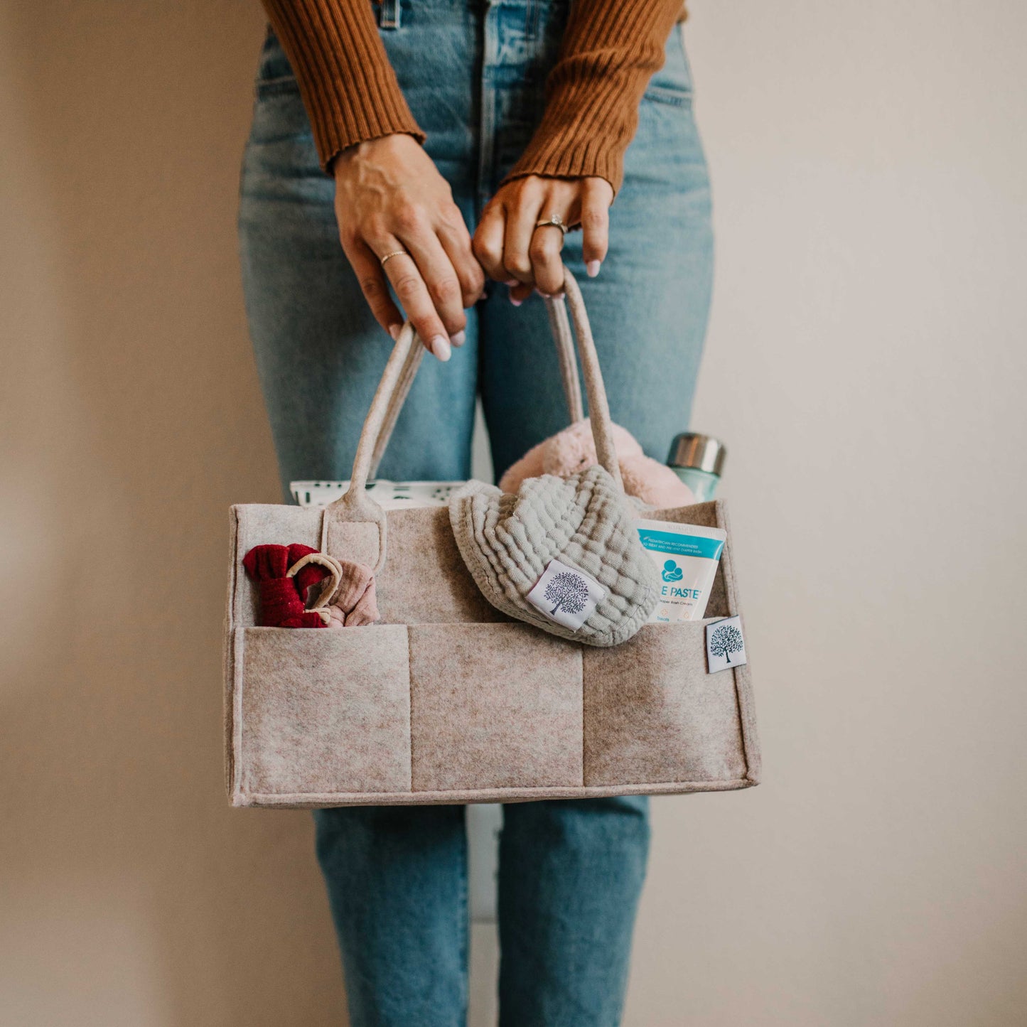 Diaper Caddy | Oatmeal