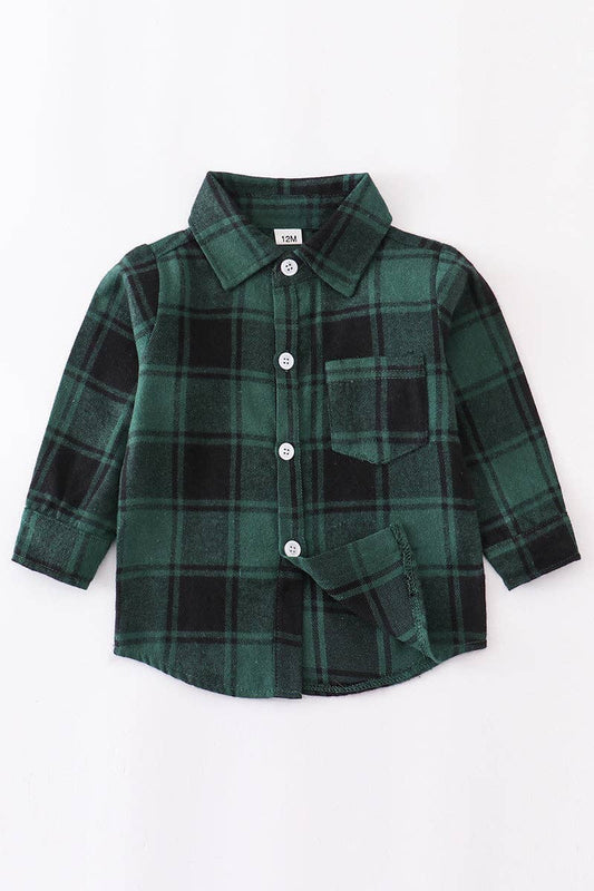 Blake Plaid Buttondown Top